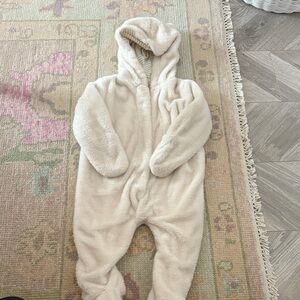 Magnetic Me Soft Cream Kids Footie with bear ears